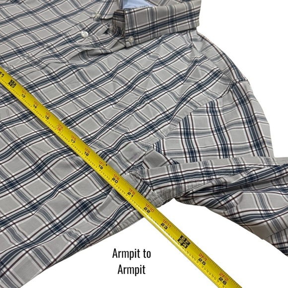 Banana Republic Luxe Poplin Grant Slim Fit Buttondown Summer Chic Men's Size L - Picture 8 of 9